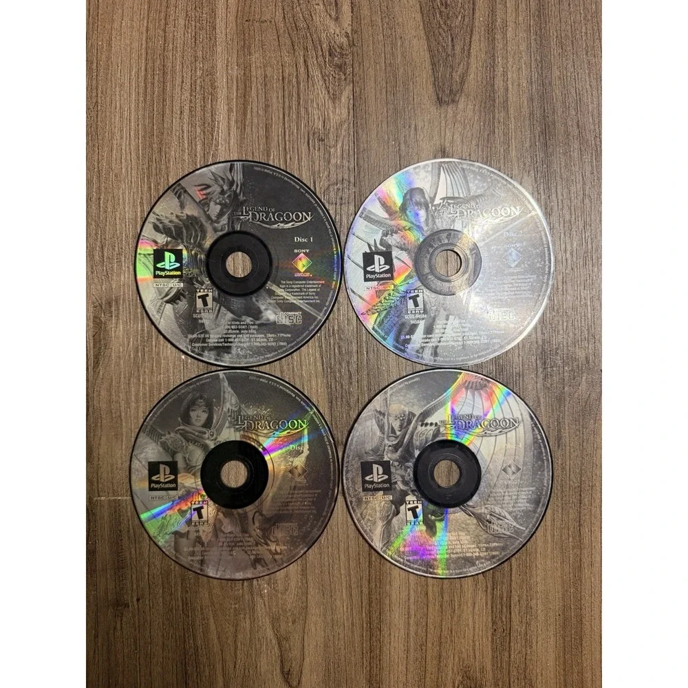 The Legend of Dragoon (PlayStation 1, Complete 4-Disc Set)